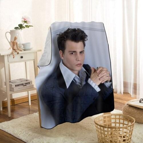 New Arrival Johnny Depp Blankets Printing Soft Blanket Throw On Home/Sofa/Bedding Portable Adult Travel Cover Blanket 0331