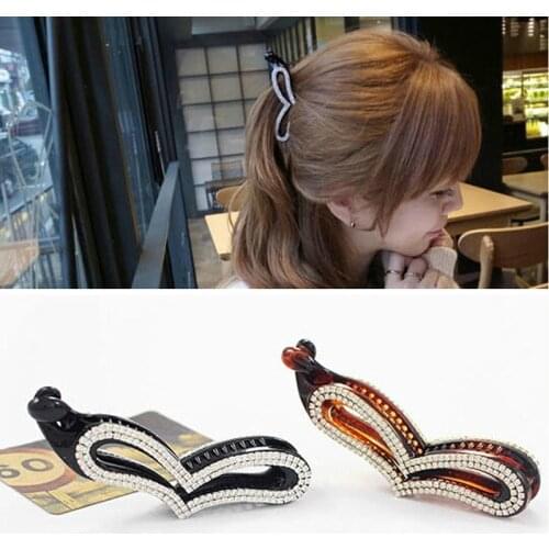 New Hair Claws Clip Fish Shape Banana Barrettes Black Brown Hairpins Hair Accessories For Women Hair Clip Clamp