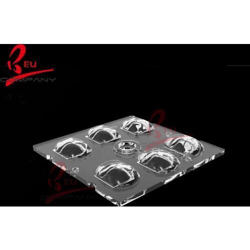 Professional design 6 in 1 PMMA 5050 90 Degree Spotlight Square LED Opitcal Lens