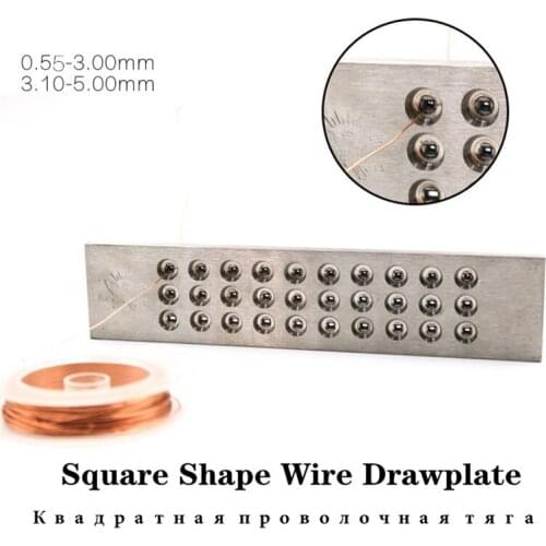 Tungsten Carbide Wire Drawplate for Jewelry Making Square Shape Shape Drawplate, Jewelry Tool Jewellery equipment