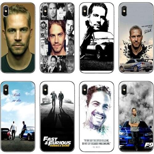 Paul Walker Transparent Phone Case For iPhone 12 11 Pro Max Mini XS Max XR X 8 7 Plus 6 6S Plus 5 5S SE 2020