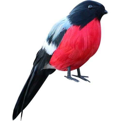 Vivid Colored Bird Figurine Model Realistic Taxidermy Home Garden Decor