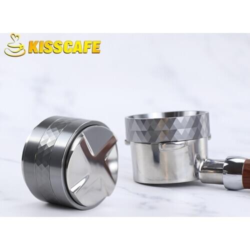 53mm Adjustable Stainless Steel Double-Head Coffee Tamper Espresso Coffee Distributor Tool For Breville-Portafilter Barista