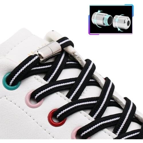 No Tie Shoe laces Flat Shoelaces for Sneakers Elastic Laces without ties Kids Adult Quick lace for Shoes Rubber Bands