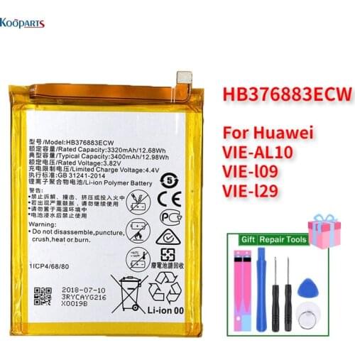 HB376883ECW Battery Replacement For Huawei P9 PLUS VIE-AL10 vie-l09 vie-l29 with free tools original core quality