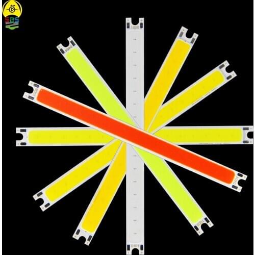 SUMBULBS 10PCS BULK Sale DC 12V 5w cob led strip bar light source bulb cob Cold Natural Warm white red green blue for DIY lamp