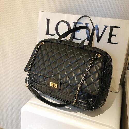 High Quality Rhombic Womens Bag 2020 New Fashion Large Capacity Chain Shoulder Bag Womens Net Red Handbag