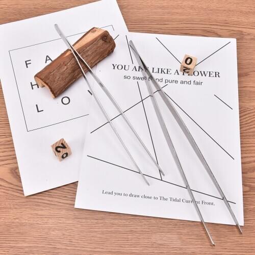 1pc Barbecue Tweezers Stainless Steel Food Tweezers Cooking Utensils Tongs The Kitchen Buffet Long Straight Roasting Clamp