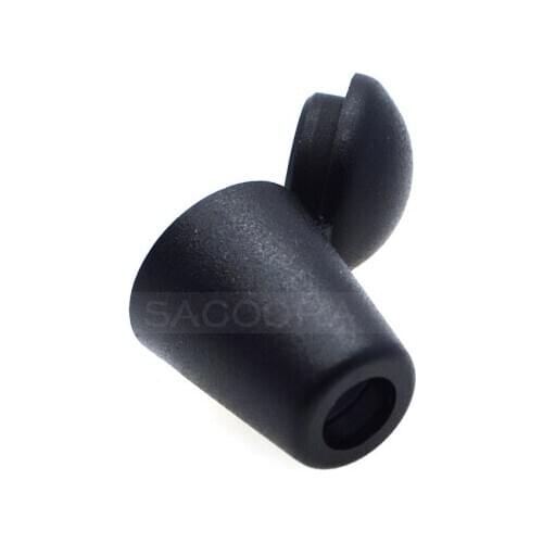 1000pcs/pack Bell Stopper With Lid Cord Ends Lock Stopper Plastic Black Toggle Clip for Paracord / Clothing#C0016-B1