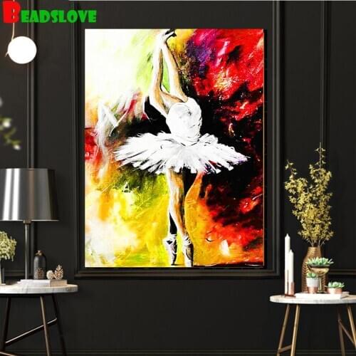 3d Ballet Girl Diamond Painting Full Square Round drill 5d embroidery Crystal cross stitch thread stone Diamand art paintin