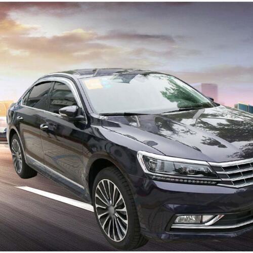Brand New 1 Set Chrome Side Rain Guard Deflectors Vent Sun Shade Window Visors For VW Passat 2011-2018