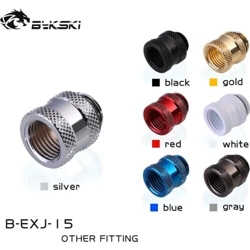 Bykski B-EXJ-15, 15mm Male To Female Extender Fittings, Boutique Diamond Pattern, Multiple Color G1/4 Male To Female Fittings
