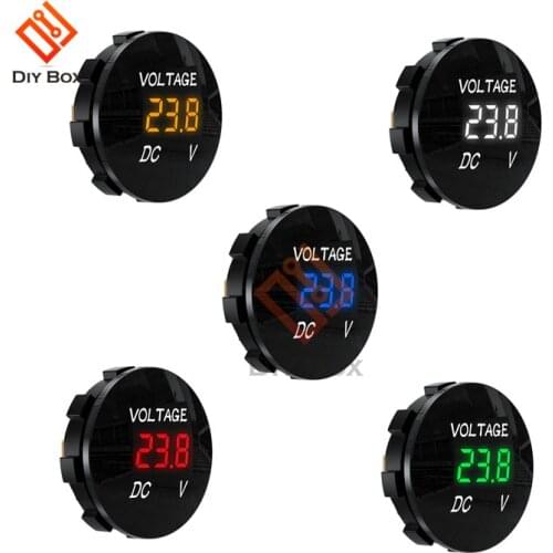 DC 12V Digital Panel Voltmeter Voltage Meter Tester Led Display For Car Auto Motorcycle Boat ATV Truck Refit Accessories 5-48V