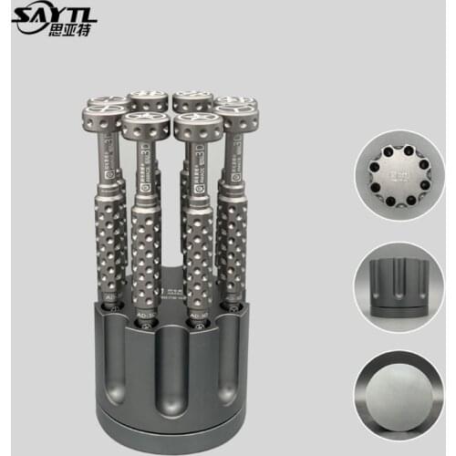 Amaoe Rotating Screwdriver Tweezer Storage Stand Aluminum alloy Organizing Holder Mobile Phone Maintenance Tool Accessories Box