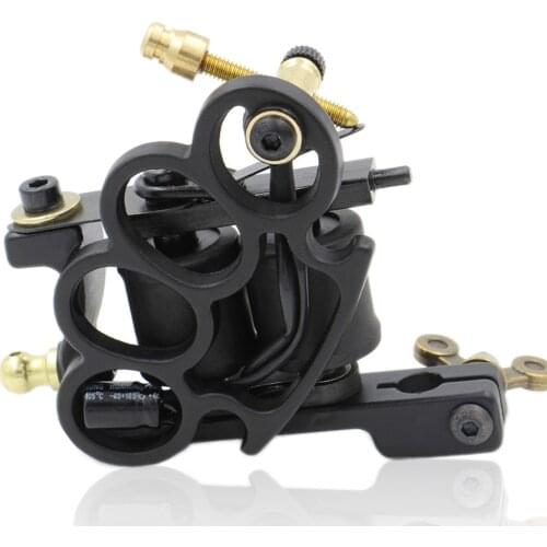 Hot Sale 3 Color Coils Tattoo Machine 10 Warp Coils Cast-iron Handmade Tattoo Guns Machine For Liner Shader Free Shipping