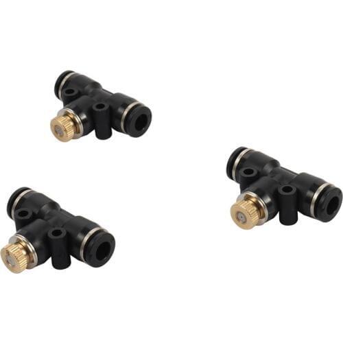 1/4" Slip Lock Interface 3/16" Atomization Nozzles Kit 0.2/0.3/0.4/0.5mm Orifice Brass Nozzles Disinfection Landscaping Device