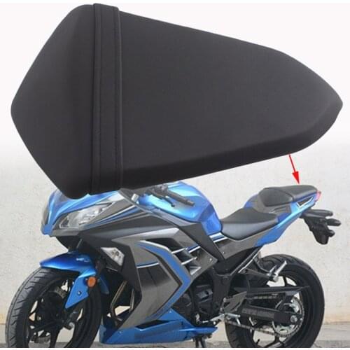 New Motorcycle Rear Passenger Seat Cushion Pillion Leather Pad Cover Fits For Kawasaki Ninja 300 EX300 2013-2015 2014