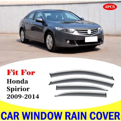 For Honda Spirior 2009-2014 window visor car rain shield deflectors awning trim cover exterior car-styling accessories parts