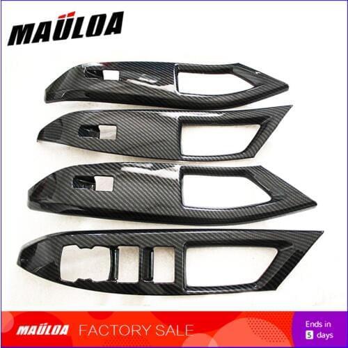 Modified glass switch sequins stickers door armrest lift panel decorative frame interior modification for Focus 2019