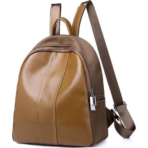 Gsenmo Fashion Backpacks for Teenage Girls Womens PU Leather Backpack School Bag Casual Vintage Large Capacity Travel Backpack