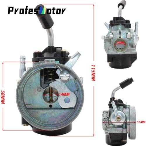 Motorcyle 14mm Carburetor 37cc Water Cooled Carb Modify 43 47cc 49cc 2-Stroke Mini Pocket bike Dirt Pit Bike ATV Quad