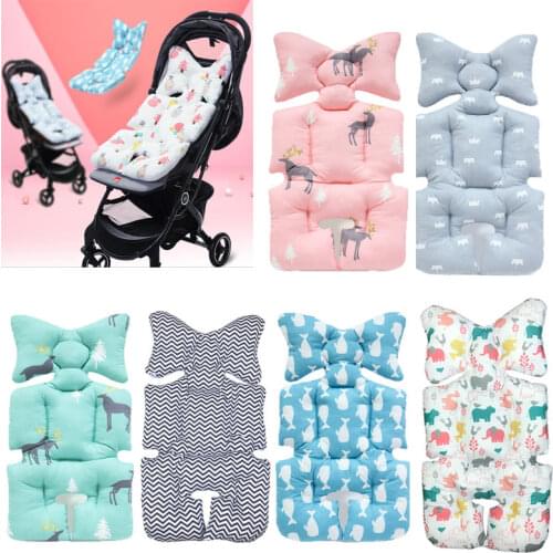 Baby Stroller Mattress Pad Winter Car Seat Liner Cotton Child Toddler Safty Seat Cushion Infant Pillow Neck Body Support