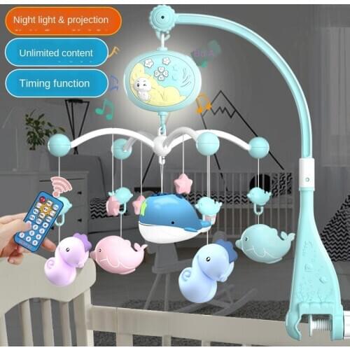 Newborn Baby Bed Bell Male and Female Baby Toy Music Rotating Puzzle Rattle Bedside Bell