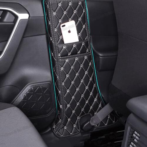 Lsrtw2017 for Toyota Rav4 car B post anti-kick mat Interior Accessories 2019 2020 2021 cover carpet pad protector