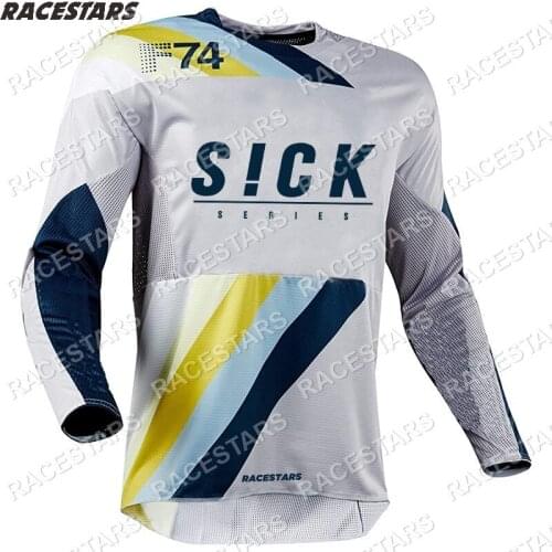 SICK Motocross DH Bike Mountain Shirt Enduro MTB Jerseys Cycling Jersey Bicycle Wear Maillot Ciclismo Hombre Camiseta Downhill