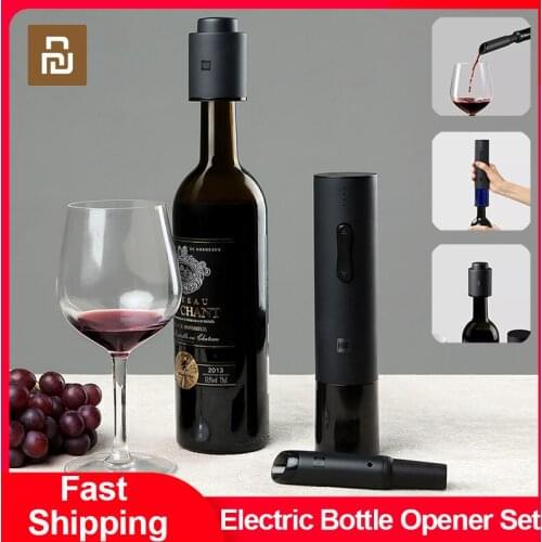 Youpin Automatic Bottle Opener for Red Wine Foil Cutter Electric Red Wine Bottle Openers Corkscrew Recharging Kitchen Can Opener