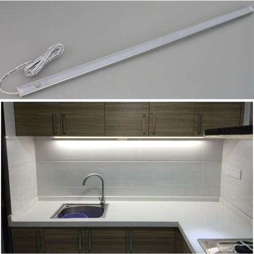 LED Motion Sensor Under Cabinet Light 12V LEDs Strip Kitchen Lights Bedroom Lamp In The Closet Wardrobe Lamps Cupboard Lighting
