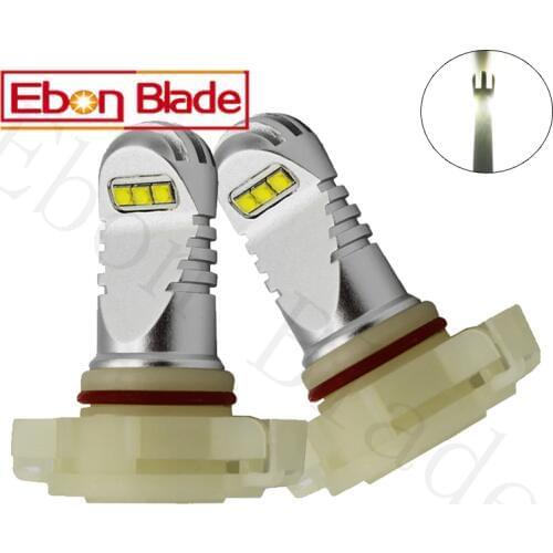 2Pcs 6000K White Powered XBD 30W LED 5202 PSX24W H16 Canbus Error Free Car LED Bulbs For Driving Running Lights or Fog Lamps