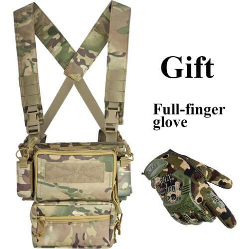 Tactical Vest Army Chest Rig Carrier Armor X Harness Hanger D3 Utility Belly Pouch Rifle Pistol Magazine CRX Hunting Accessories