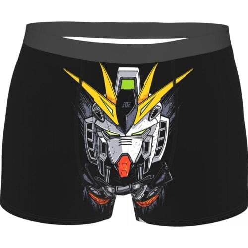 Nu Gundam Gundam Japanese Military Science Fiction Underpants Breathbale Panties Male Underwear Sexy Shorts Boxer Briefs