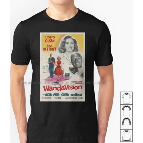 Wandavision Retro Hd T Shirt 100% Cotton Wandavision Wanda Vision Sword Agents S W O R D Agen Pietro