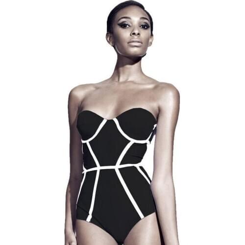 2019 Hot Sale Women Girls Swimming Costume Backless One Piece Off Shoulder Swimsuit Swimwear Bodysuits Jumpsuits Summer Clothes