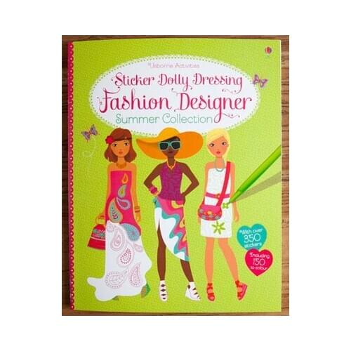 1 pcs The new Four Seasons open the original English book Princess Dress sticker books girls gifts for children