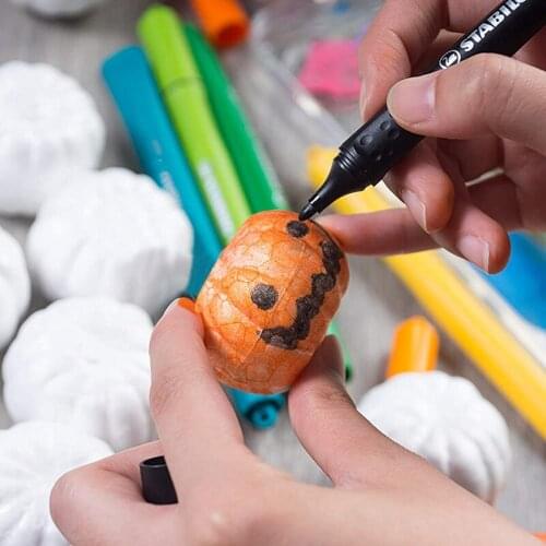 10pcs 6/8cm Foam Pumpkin Halloween Decoration White Artificial Pumpkin Simulation Vegetable Halloween Party Prop Home DIY Crafts