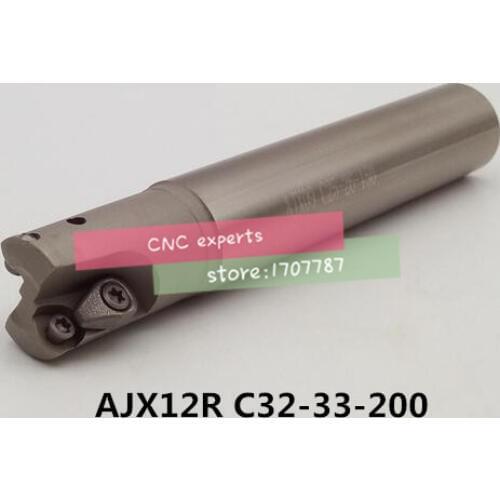 AJX12R C32-33-200 Face End Milling Cutter AJX High feedrate end mill,High Speed Milling Indexable Milling Cutter