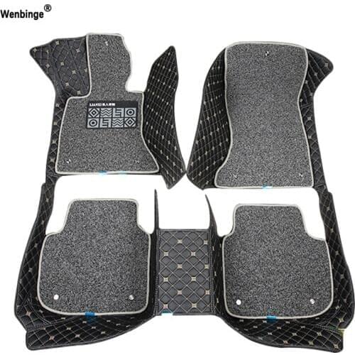 Car floor mats for Fiat All Models Ottimo 500 Panda Punto palio Linea Sedici Viaggio Bravo Freemont car styling Custom foot mat