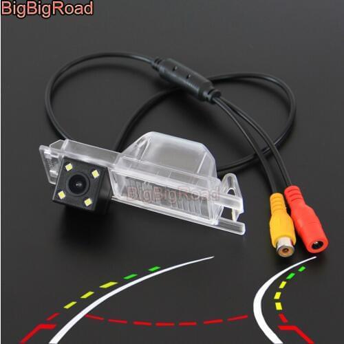 BigBigRoad Car Intelligent Dynamic Trajectory Tracks Rear View Backup CCD Camera For Buick Regal 2010-2013 Excelle XT Hatchback