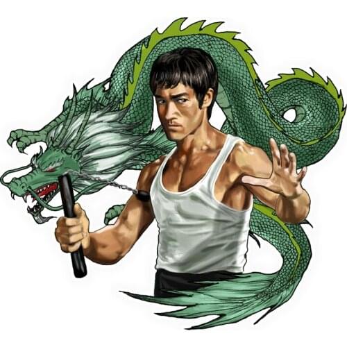 Fuzhen Boutique Decals Exterior Accessories Bruce Lee Car Stickers Funny Car Stickers Styling Removable Decal