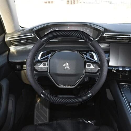 Car Steering Wheel Cove Genuiner Leather Non-slip For Peugeot 2008 2020 Year Model For Peugeot 4008 Peugeot 5008 NEW 508 Peugeot