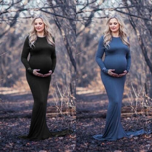 Long Pregnancy Dress Photography Maternity Dresses For Photo Shoot Vestidos Maternity Photography Props Maxi Dresses Gown Clothe