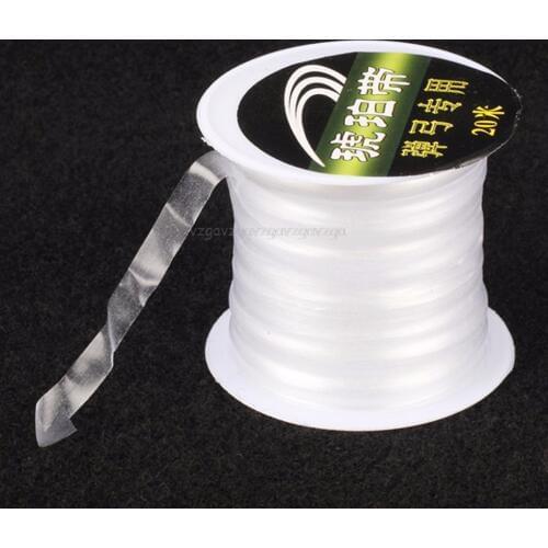 New Slingshot Rubber Band Tied White Color 10m/20m High Elasticity Flexible Durable Manual Sling Elastic Band F20 19