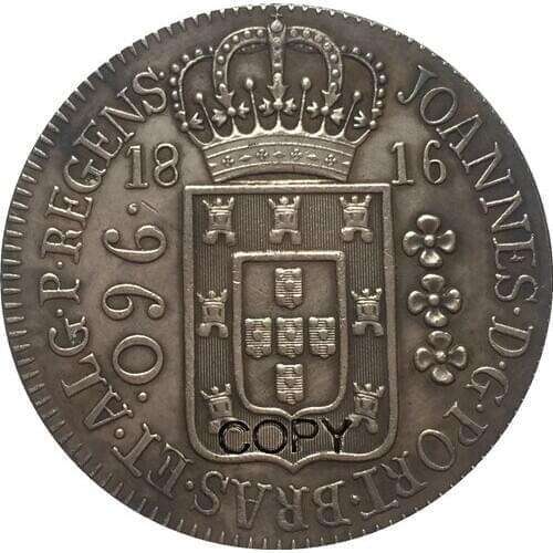 1816 Brazil 960 Reis coins COPY