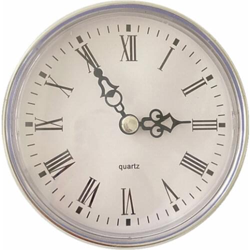 2PCS/Lot 110MM QUARTZ CLOCK FIT-UP Insert Clock Head Gold Trim Arabic Numeral White Insert Quartz Clock