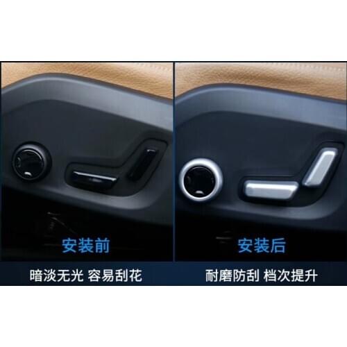 For Volvo XC60 XC 60 2018 2019 Interior Accessories Seat Adjustment Switch Button Control Cover Trim Garnish Molding Car Styling