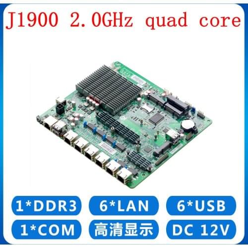 Intel J1900 6 Gigabit Lan Ethernet Server Motherboard J1900 2.0GHZ motherboard with 6 lan