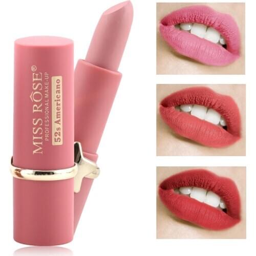 12 Colors Matte Lipstick Tube Waterproof Long Lasting Never Fade Away Red Lipstick Sexy Fashion Lip Gloss Makeup Lips Cosmetics